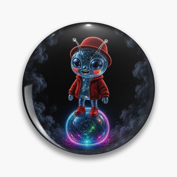 Item preview, Cute Glass Alien Chibi Astronaut designed and sold by Breezes-of-Ida.