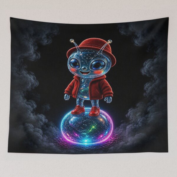 Item preview, Cute Glass Alien Chibi Astronaut designed and sold by Breezes-of-Ida.