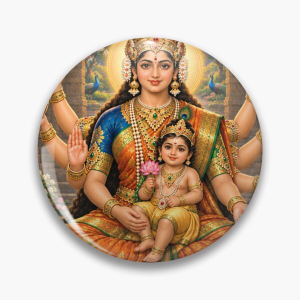 Item preview, Santana Lakshmi – Motherhood and Family Devotion | Ashta Lakshmi Art designed and sold by Homyar.