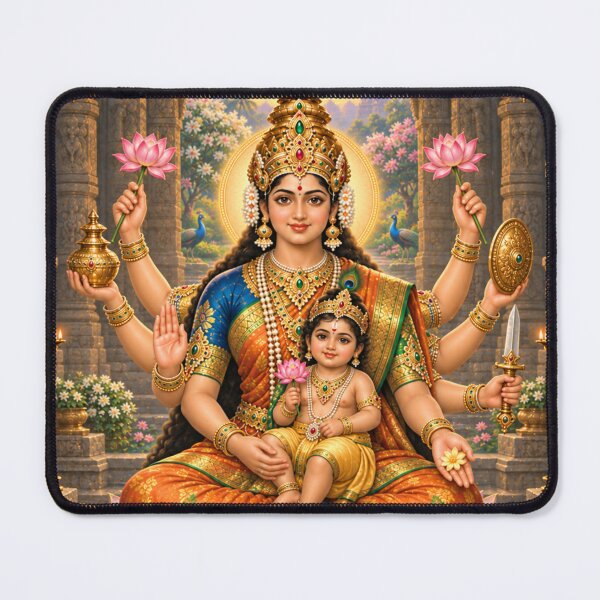 Item preview, Santana Lakshmi – Motherhood and Family Devotion | Ashta Lakshmi Art designed and sold by Homyar.