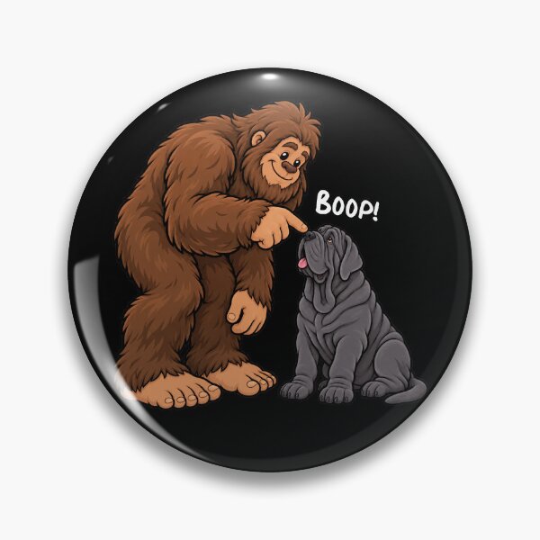 Item preview, Bigfoot and Neapolitan Mastiff Boop Fun Design Sasquatch designed and sold by rafaeltto.