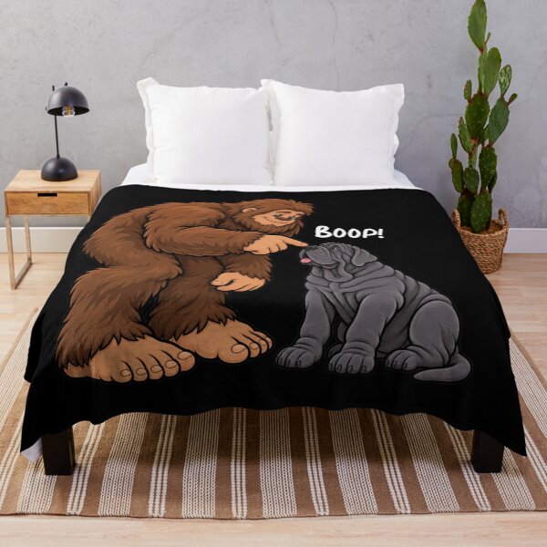 Item preview, Bigfoot and Neapolitan Mastiff Boop Fun Design Sasquatch designed and sold by rafaeltto.