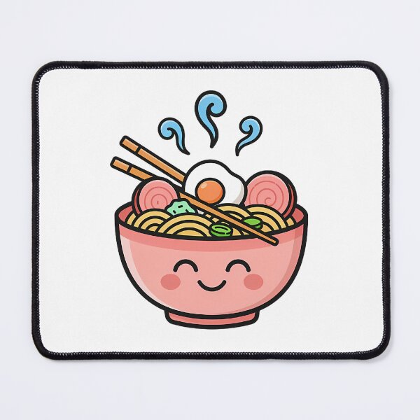 Item preview, Cute Kawaii Ramen Bowl Food Sticker designed and sold by ArtifactVerse.