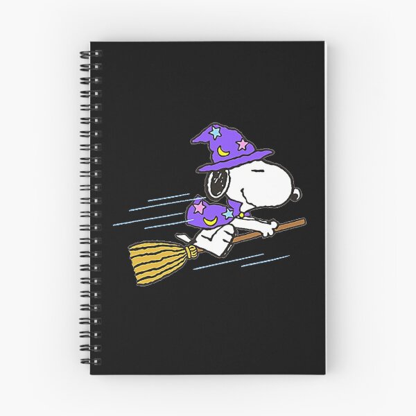 Item preview, Cute Snoopy Witch Flying Magic Broomstick Purple Hat Halloween designed and sold by Dravienart.