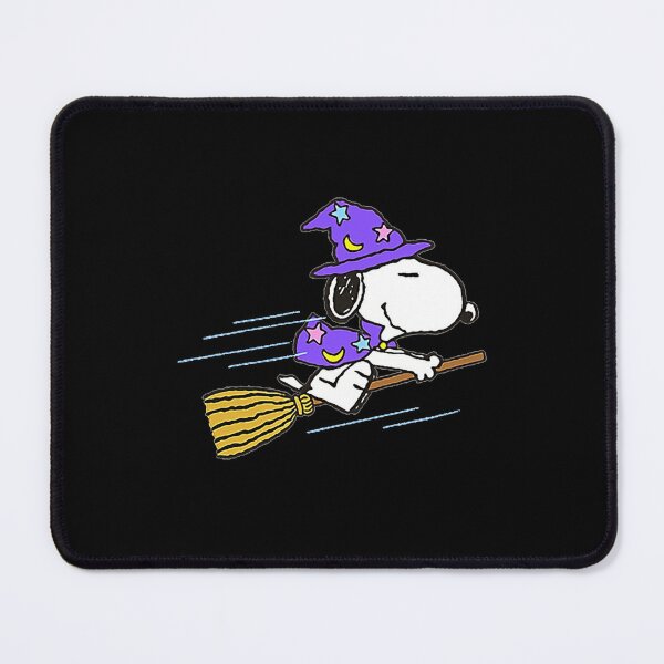 Item preview, Cute Snoopy Witch Flying Magic Broomstick Purple Hat Halloween designed and sold by Dravienart.