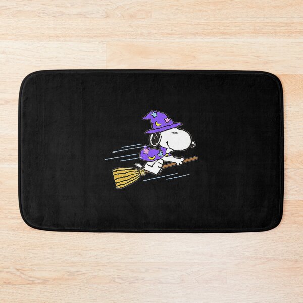 Item preview, Cute Snoopy Witch Flying Magic Broomstick Purple Hat Halloween designed and sold by Dravienart.