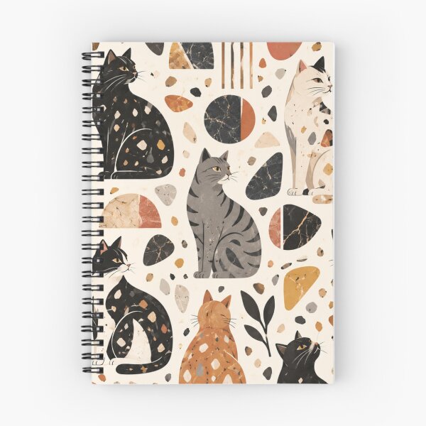 Item preview, Abstract Scandinavian Cat Silhouettes Floral Cat Design designed and sold by Aramdesing.
