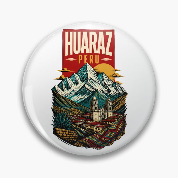 Item preview, Huaraz Peru Vintage Travel Tourism designed and sold by TravelersGems.