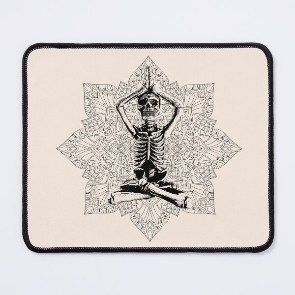 Item preview, Mandala Skeleton Art | Inner Peace | Skeleton Meditation designed and sold by Half Mess.