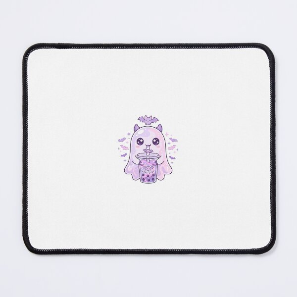 Item preview, Cute Kawaii Ghost Drinking Boba Tea Pastel Goth designed and sold by BrFrong.