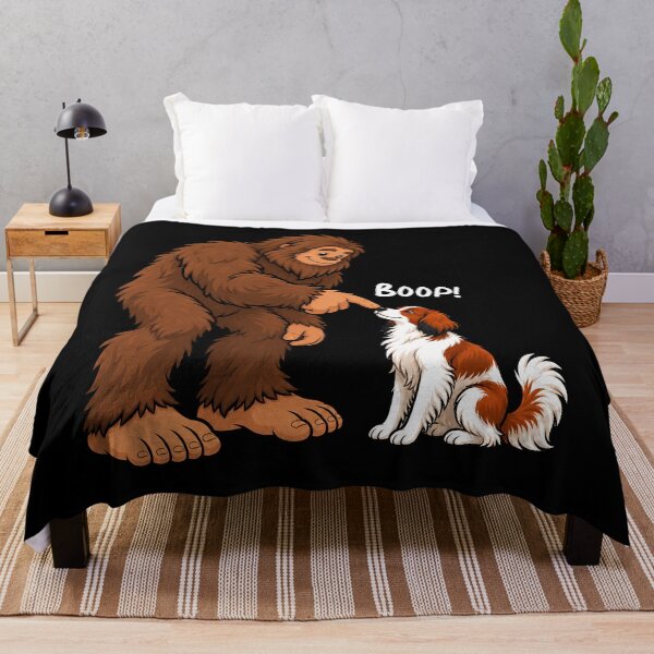 Item preview, Bigfoot and Nederlandse Kooikerhondje Boop Fun Design Sasquatch designed and sold by rafaeltto.