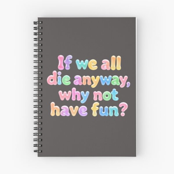 Item preview, If We All Die Anyway Motivational Quote Typography Poster designed and sold by ManggaeJM.