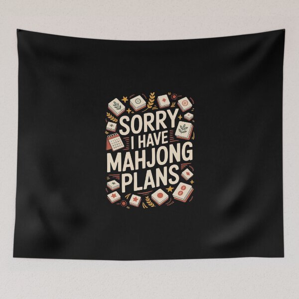 Item preview, Sorry I Have Mahjong Plans   designed and sold by jkrphoto.
