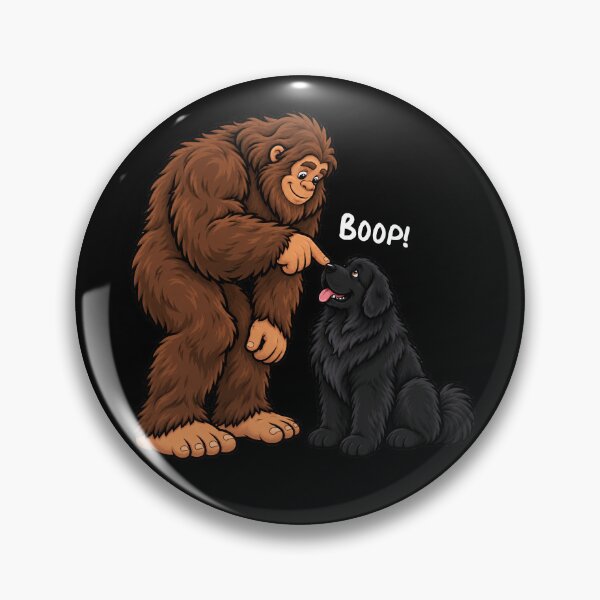 Item preview, Bigfoot and Newfoundland Boop Fun Design Sasquatch designed and sold by rafaeltto.