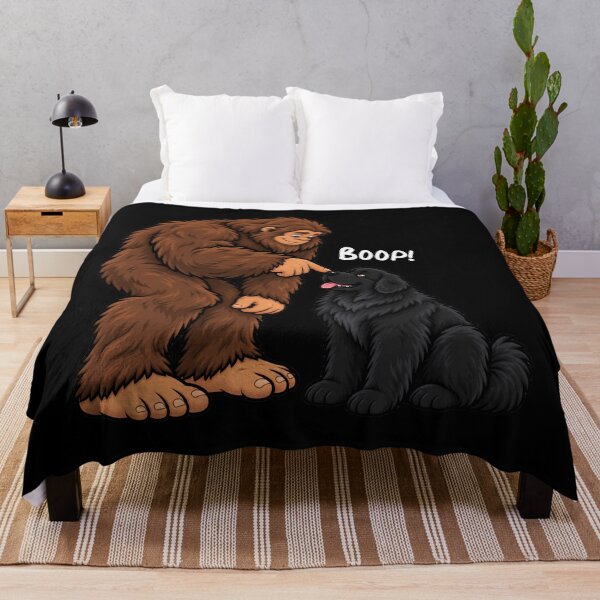 Item preview, Bigfoot and Newfoundland Boop Fun Design Sasquatch designed and sold by rafaeltto.