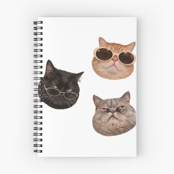 Item preview, Funny Cats With Sunglasses. Meme Cat Trio. Grumpy Reaction Cats. designed and sold by CoCoArt-Ua.