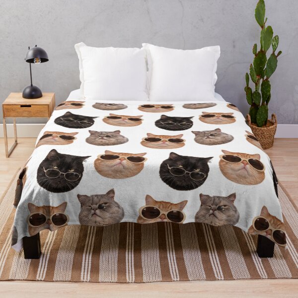 Item preview, Funny Cats With Sunglasses. Meme Cat Trio. Grumpy Reaction Cats. designed and sold by CoCoArt-Ua.