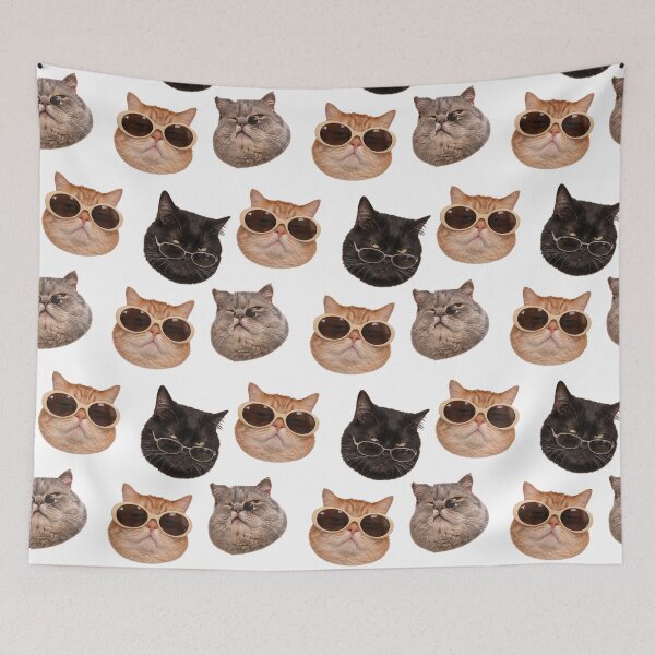 Item preview, Funny Cats With Sunglasses. Meme Cat Trio. Grumpy Reaction Cats. designed and sold by CoCoArt-Ua.