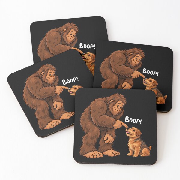 Item preview, Bigfoot and Norfolk Terrier Boop Fun Design Sasquatch designed and sold by rafaeltto.