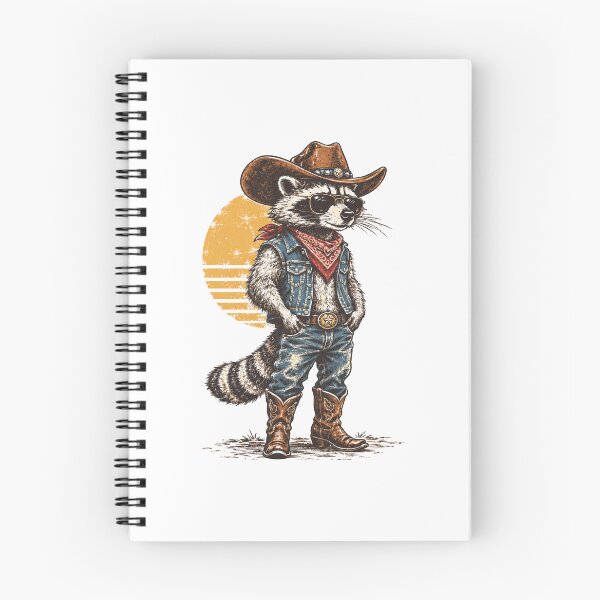 Item preview, Retro Cowboy Raccoon Western Adventure Vintage Animal designed and sold by Moizento.