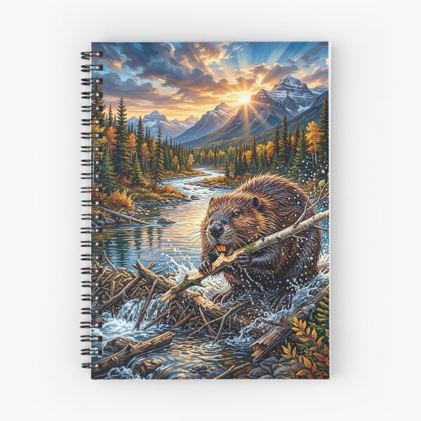Item preview, Beaver Close-Up - Cinematic Wildlife Art designed and sold by Lucid Dream Pixel.