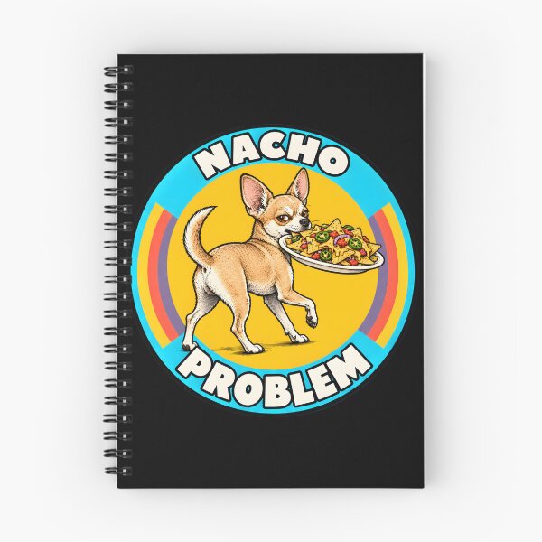 Item preview, Funny Chihuahua Nacho Problem Retro Design designed and sold by MagicTheDog.