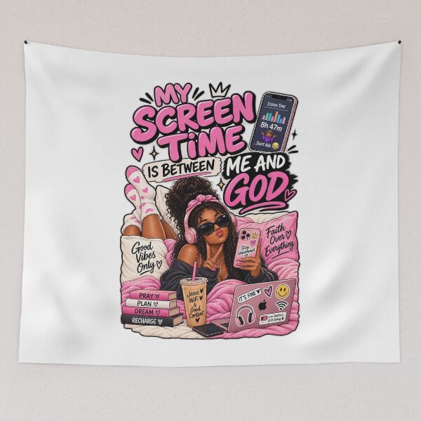 Item preview, My Screen Time Is Between Me and God – Funny Gen Z Design designed and sold by BilcoStillbaze.