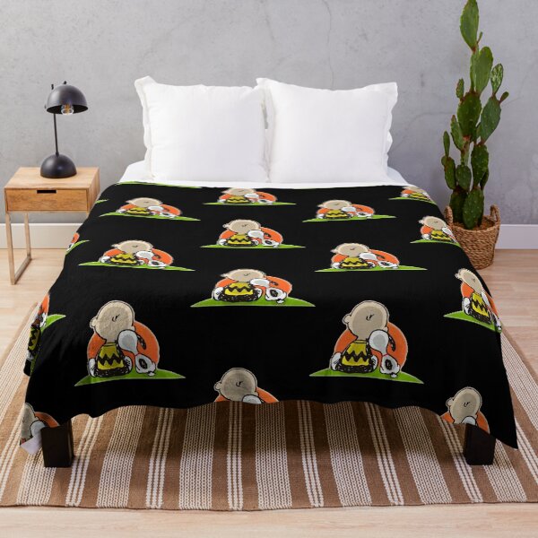 Item preview, Charlie Brown And Snoopy Sunset Hill Friendship Back View designed and sold by Dravienart.