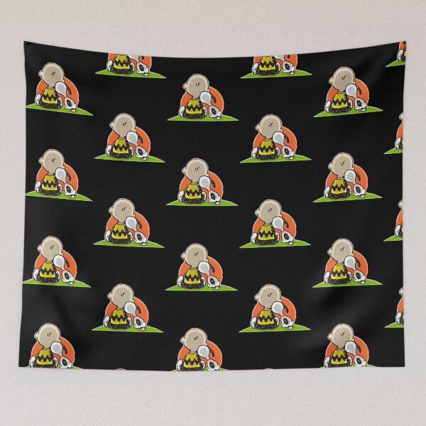 Item preview, Charlie Brown And Snoopy Sunset Hill Friendship Back View designed and sold by Dravienart.