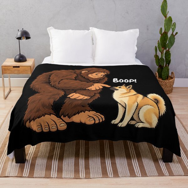 Item preview, Bigfoot and Norwegian Buhund Boop Fun Design Sasquatch designed and sold by rafaeltto.