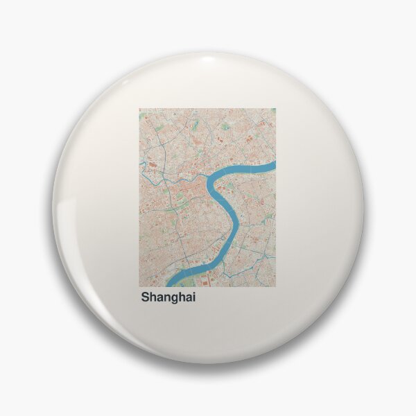 Item preview, Shanghai Minimalistic Map Art designed and sold by MapsNerd.