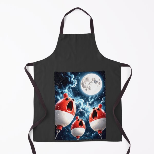 Item preview, Fishing Bobbers Howling Under a Full Moon designed and sold by elderberry.