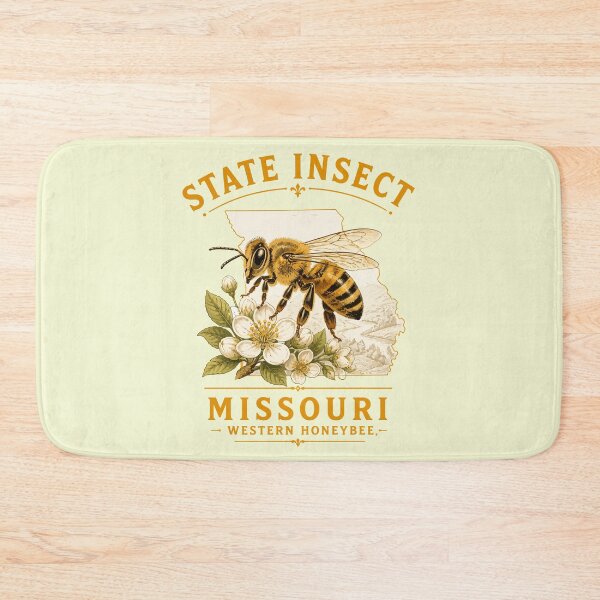 Item preview, Show-Me Regional Western Honeybee Emblem designed and sold by taiche.