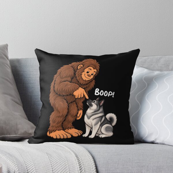 Item preview, Bigfoot and Norwegian Elkhound Boop Fun Design Sasquatch designed and sold by rafaeltto.