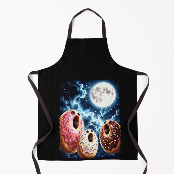 Artikelvorschau, Surreale Donuts, die unter einem Vollmond heulen entworfen und verkauft von elderberry.