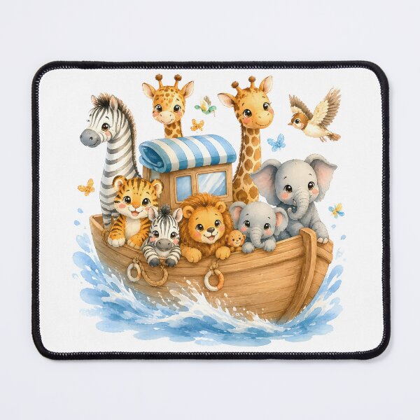 Item preview, Cute animal friends in the boat designed and sold by bambinella.de.