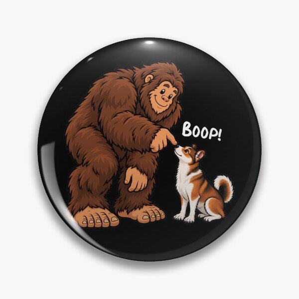 Item preview, Bigfoot and Norwegian Lundehund Boop Fun Design Sasquatch designed and sold by rafaeltto.