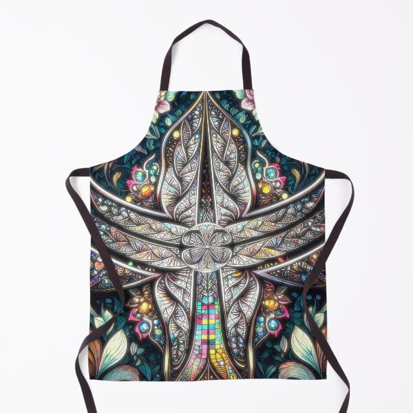 Item preview, Mystic Stained Glass Floral Cross designed and sold by Frackxion.