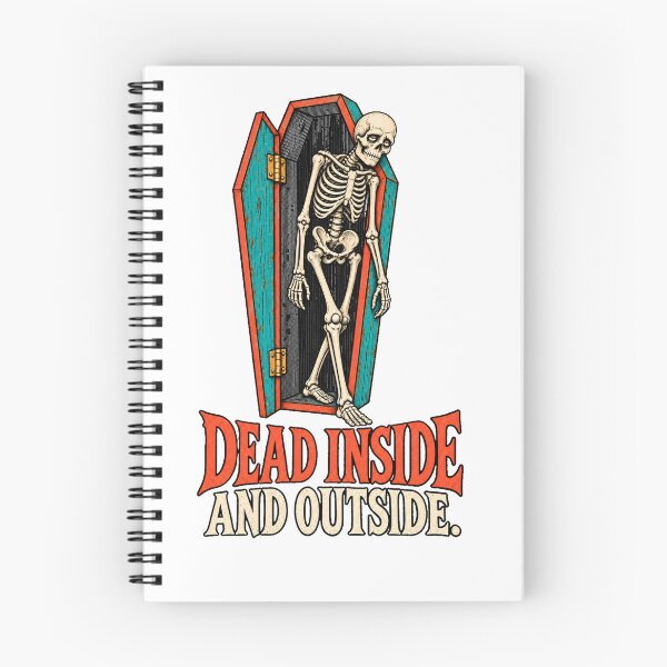 Item preview, Dead Inside And Outside Skeleton Coffin Funny designed and sold by Kromia.