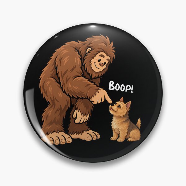 Item preview, Bigfoot and Norwich Terrier Boop Fun Design Sasquatch designed and sold by rafaeltto.