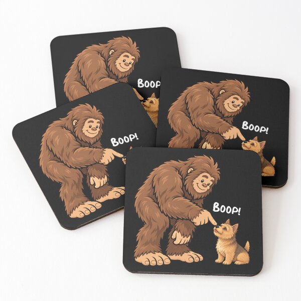 Item preview, Bigfoot and Norwich Terrier Boop Fun Design Sasquatch designed and sold by rafaeltto.