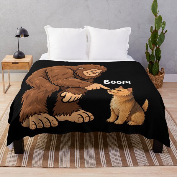 Item preview, Bigfoot and Norwich Terrier Boop Fun Design Sasquatch designed and sold by rafaeltto.