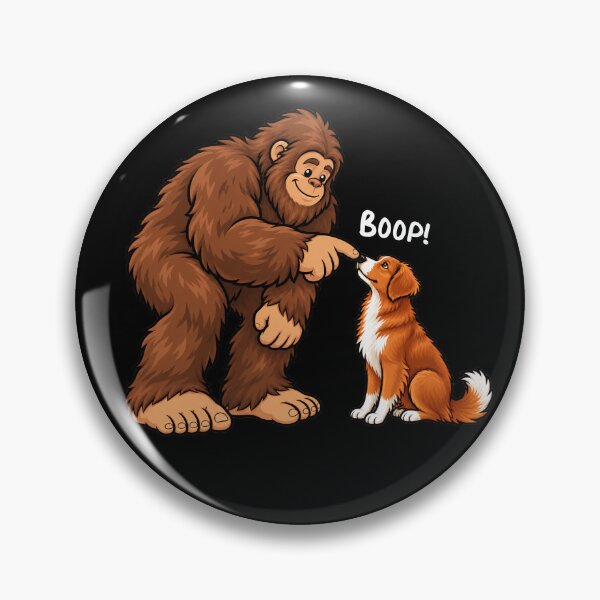 Item preview, Bigfoot and Nova Scotia Duck Tolling Retriever Boop Fun Design Sasquatch designed and sold by rafaeltto.