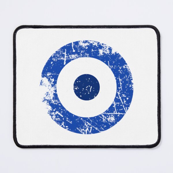 Item preview, Blues Target Abstract Art Design with Bold Blue and Black Elements designed and sold by RainbowPawzies.