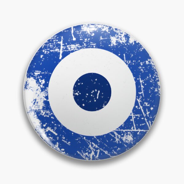 Item preview, Blues Target Abstract Art Design with Bold Blue and Black Elements designed and sold by RainbowPawzies.