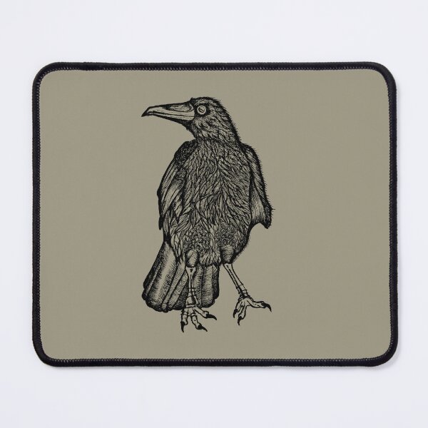Item preview, Dark Raven art | Vintage Gothic Crow Illustration designed and sold by Half Mess.