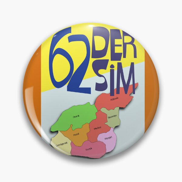 Item preview, Dersim 62 Map & Districts designed and sold by ABRAKADABRA!.