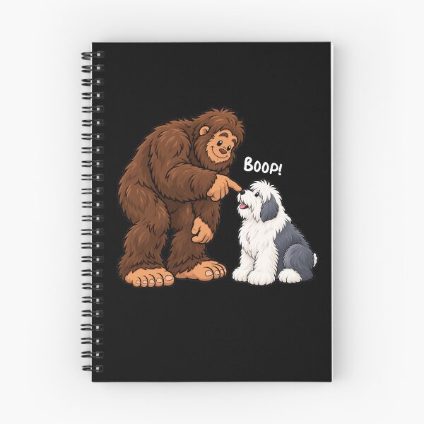 Item preview, Bigfoot and Old English Sheepdog Boop Fun Design Sasquatch designed and sold by rafaeltto.