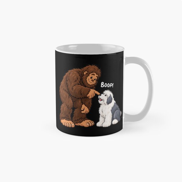 Item preview, Bigfoot and Old English Sheepdog Boop Fun Design Sasquatch designed and sold by rafaeltto.