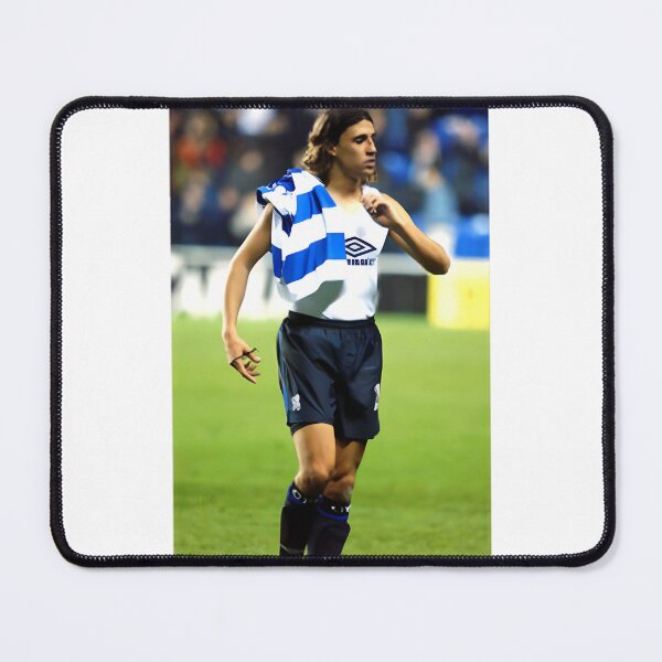 Item preview, Hernan Crespo Iconic Chelsea Football Player Illustration designed and sold by RainbowPawzies.